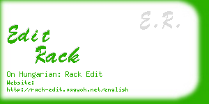 edit rack business card
